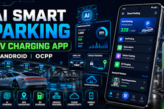 develop ai android smart parking system car parking app ev charging app ocpp