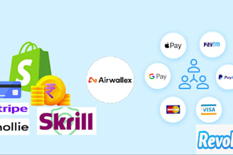 integrate and setup shopify payment gateway, payment gateway, airwallex, paypal