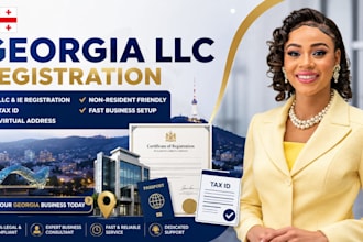 register georgia llc or individual entrepreneur, tax id and virtual address