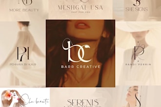make beauty makeup artist cosmetic salon or spa logo for your brand