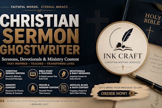ghostwrite christian sermon devotional bible study and ministry content