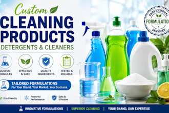 formulate custom cleaning products, detergents, and cleaners for brands