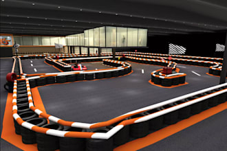 3d kart racing design, custom karting track, 3d motorsport park, racing circuit