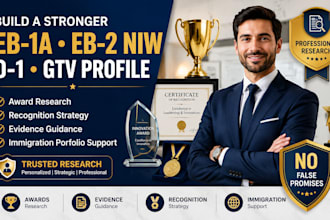 help with preparing business startup, ieee and leadership awards for eb1 eb2 01