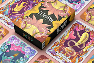 design custom board game card frame design card box tcg tabletop card game art