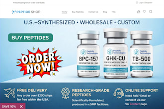 compliant research peptide website peptide marketing peptide store peptide ads