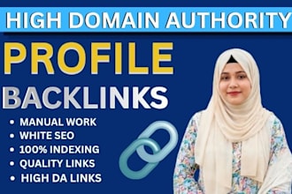 build 600 social profile backlinks with manual SEO link building