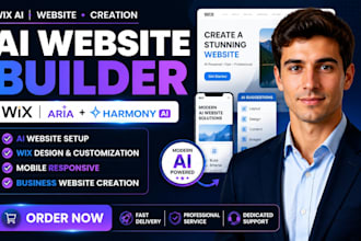 create wix ai website wix ai website to wix website aria agent harmony ai setup