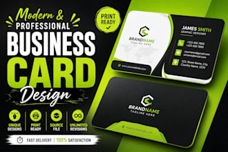 design a professional business card for your brand