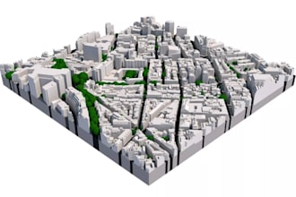 generate accurate 3d model from google earth, topography site model, terrain stl