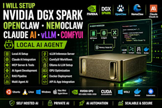 setup nvidia dgx spark openclaw nemoclaw claude ai vllm comfyu ai agent