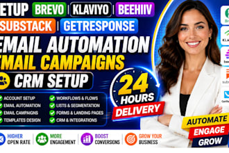 setup brevo klaviyo beehiiv substack getresponse email automation campaign crm