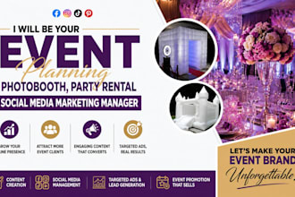 be your event planning, photobooth, party rental social media marketing manager