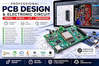 do electronic circuit board pcb schematics design esp32 iot hardware prototyping