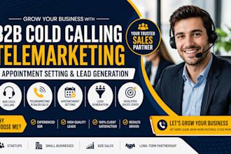 b2b cold calling, telemarketing, appointment setting cold caller lead generation
