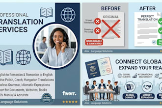 professionally translate english to romanian or romanian to english