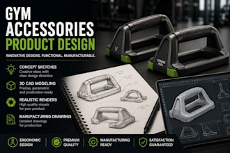 design innovative gym accessories for manufacturing