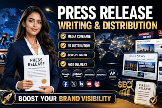 do press release writing and press release distribution