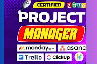 setup monday com crm, asana, clickup,trello automations zapier, make, n8n expert
