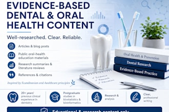 write evidence based scientific and healthcare content