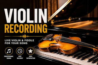 record expressive violin fiddle for your song soundtrack or film