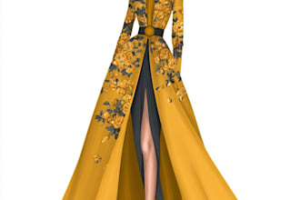 draw a fashion illustration or sketch