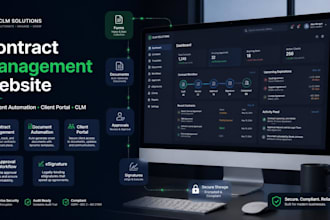 build contract automation, document generation website and clm workflows setup