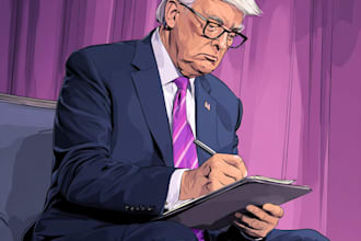 draw a political themed cartoon for you
