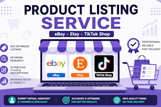 list products on your ebay, etsy or tiktok shop store