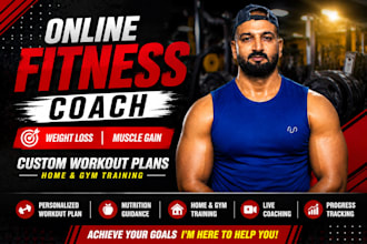 be your online fitness coach for weight loss and muscle gain