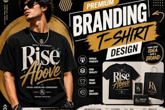 design unique t shirt designs with branding posters