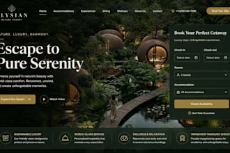 build hotel website hotel booking website resort booking website airbnb website