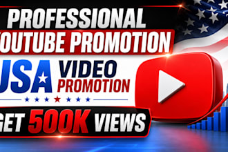 professional youtube video promotion USA video organic channel promotion