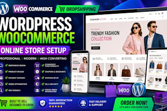 create a wordpress woocommerce dropshipping store