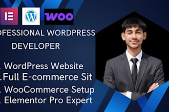 build a responsive wordpress ecommerce website or woocommerce store
