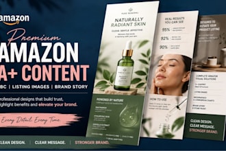design premium amazon aplus content, ebc, and listing image