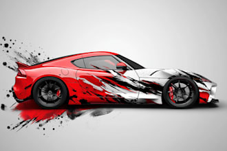 design a creative wrap for your van, car, bus, truck