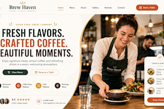 build squarespace restaurant website coffee shop website café website beverage
