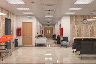 create professional 3d hospital design, medical clinic layout, and rendering