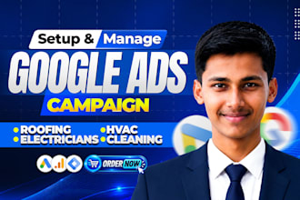 do google ads for roofing, hvac, electricians and cleaning