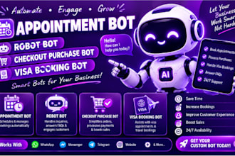 develop appointment bot booking resy bot restaurant web bot