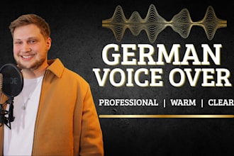 record a professional german male voice over