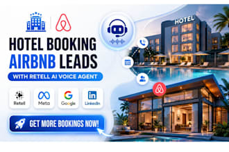 generate hotel booking, airbnb leads with retell ai call agent, ai voice agent