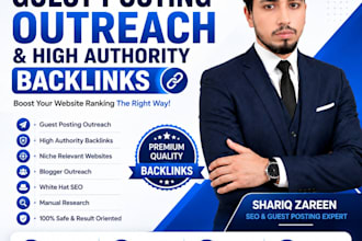 do guest posting outreach and build high authority backlinks