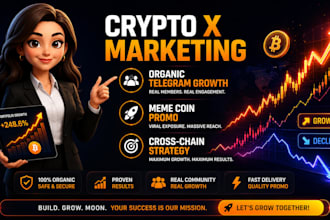 crypto x twitter marketing organic growth solana meme coin promotion expert