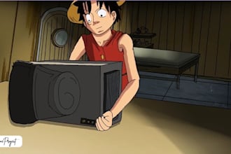 make 20 minute anime episode animated cartoon series for youtube, TV and webshow