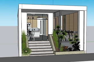model your proyect in sketchup