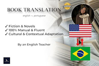 professionally translate your book or novel into english or portuguese