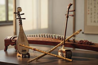 record guzheng, pipa, flute and erhu for your music