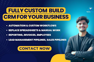 develop custom CRM software, web applications and erp in PHP